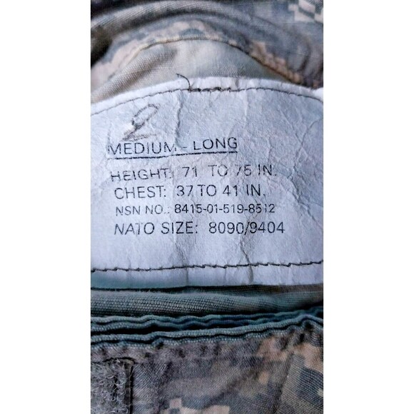 Digital Urban Camo ACU BDU Fatigue Shirt Light Zip Jacket Medium Long Army - Picture 8 of 8
